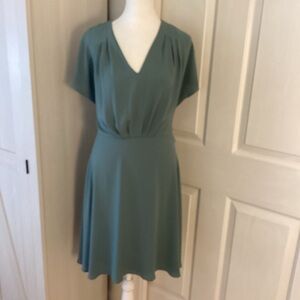 Ann Taylor Classic Teal Midi Dress Sz 4